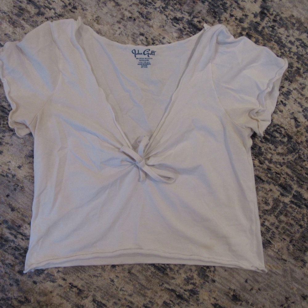 White crop top size-L